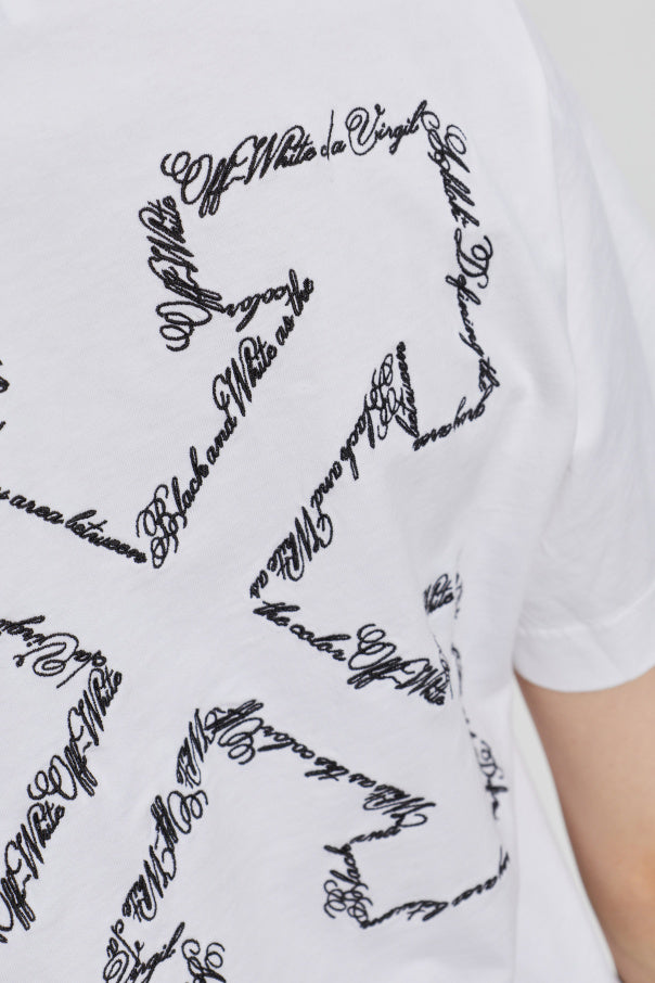 Off-White WHITE T-shirt with logo 5