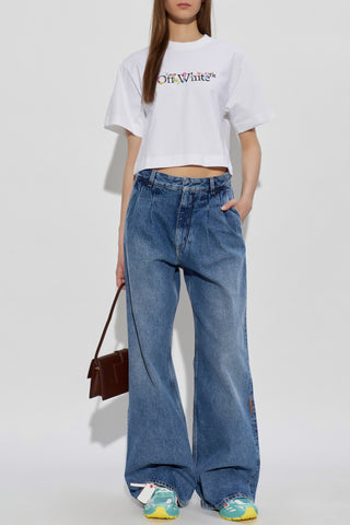 Off-White WHITE T-shirt with logo 2