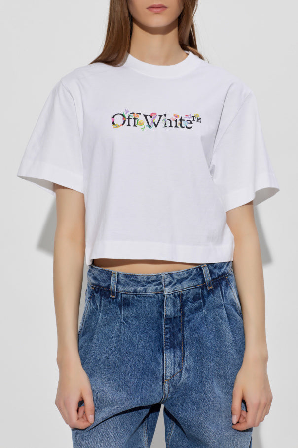 Off-White WHITE T-shirt with logo 3