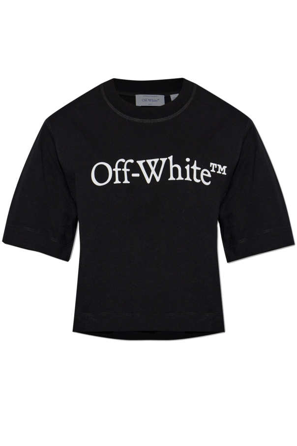 Off-White BLACK T-shirt with logo 1