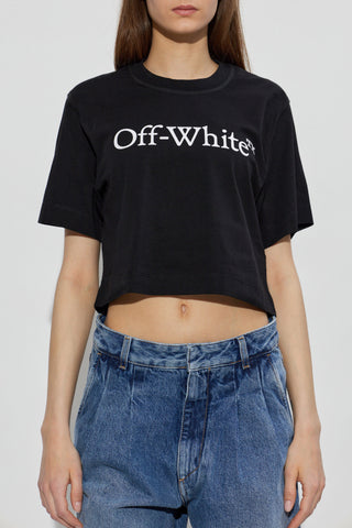 Off-White BLACK T-shirt with logo 3