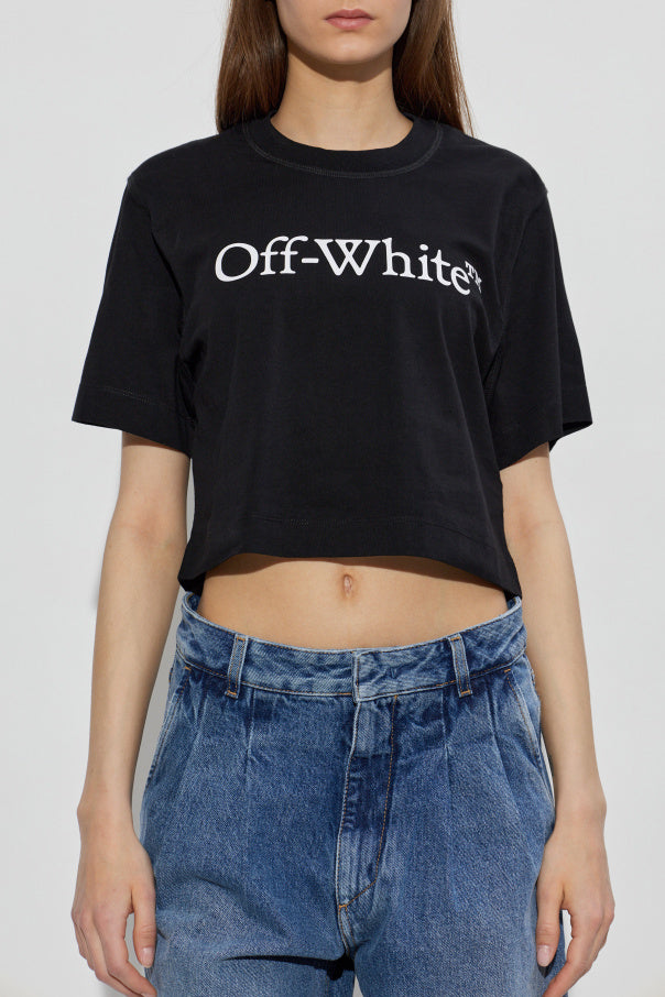 Off-White BLACK T-shirt with logo 3