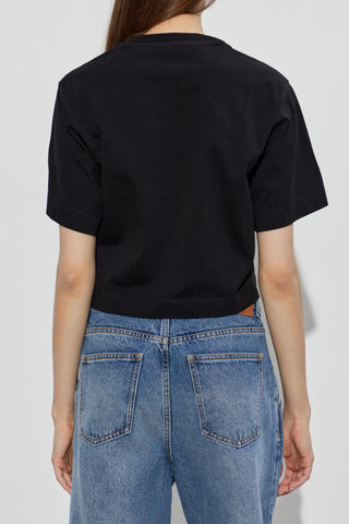 Off-White BLACK T-shirt with logo 4