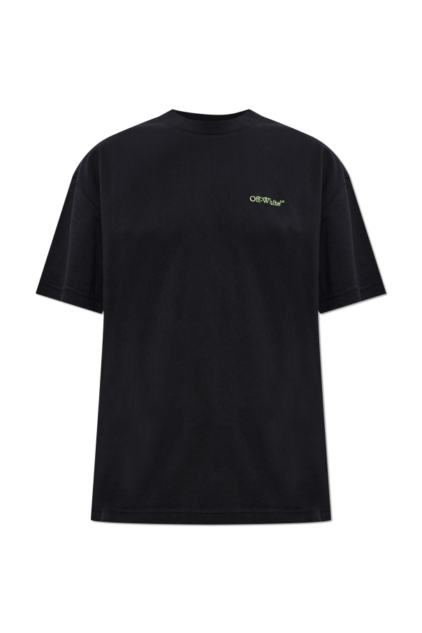 Off-White BLACK T-shirt with logo 1