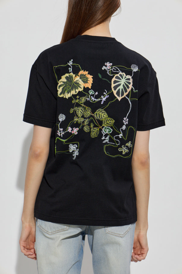 Off-White BLACK T-shirt with logo 4