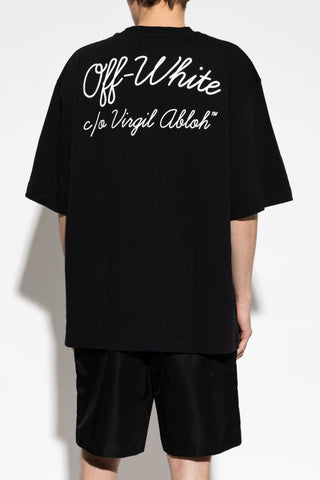 Off-White BLACK T-shirt with print 4