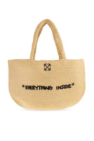 Off-White beige ‘Jitney’ bag 1