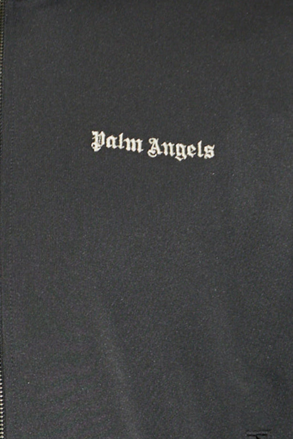Palm Angels GREY Sweatshirt with a stand-up collar 5