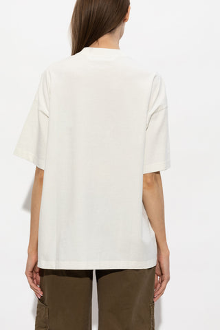 Palm Angels WHITE T-shirt with printed logo 4