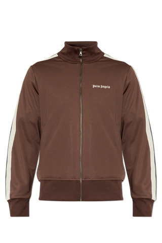 Palm Angels BROWN Sweatshirt with logo 1