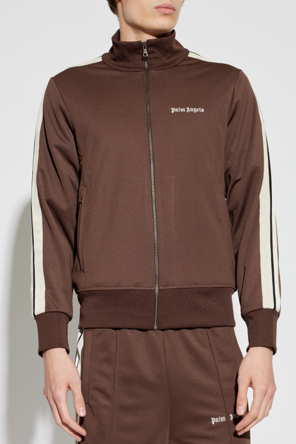 Palm Angels BROWN Sweatshirt with logo 3