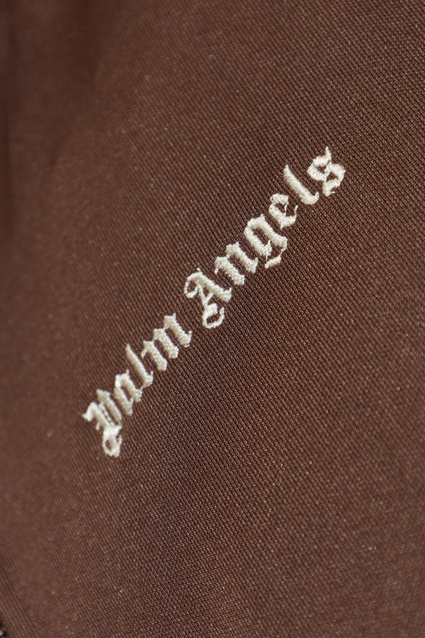 Palm Angels BROWN Sweatshirt with logo 5
