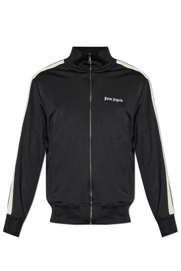 Palm Angels BLACK Sweatshirt with logo 1