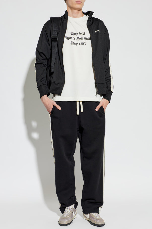 Palm Angels BLACK Sweatshirt with logo 2
