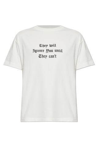 Palm Angels cream T-shirt with print 1