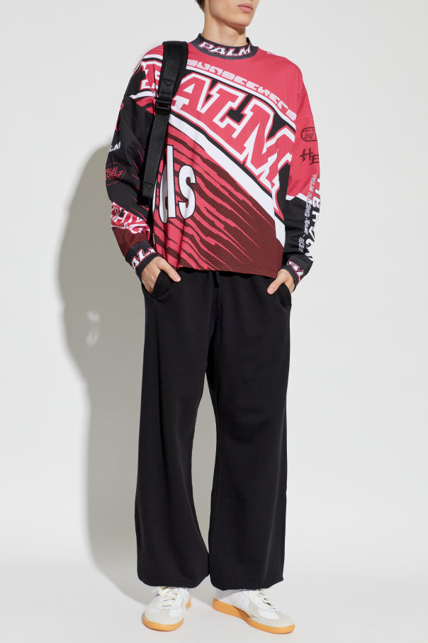 Palm Angels RED ‘Oversize’ T-shirt 2