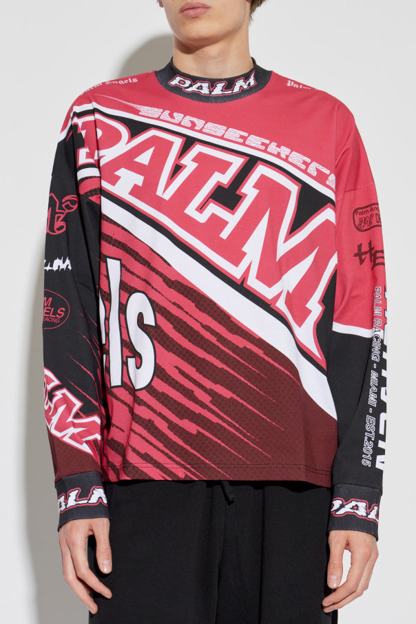 Palm Angels RED ‘Oversize’ T-shirt 3