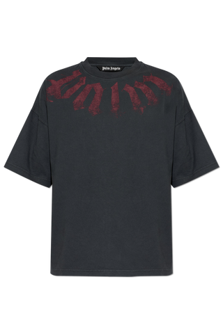 Palm Angels BLACK T-shirt with logo 1