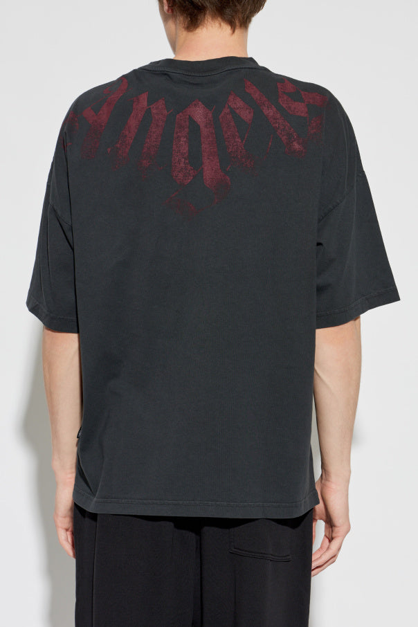 Palm Angels BLACK T-shirt with logo 4