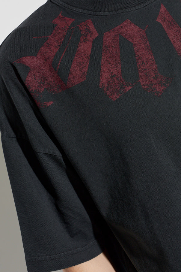 Palm Angels BLACK T-shirt with logo 5