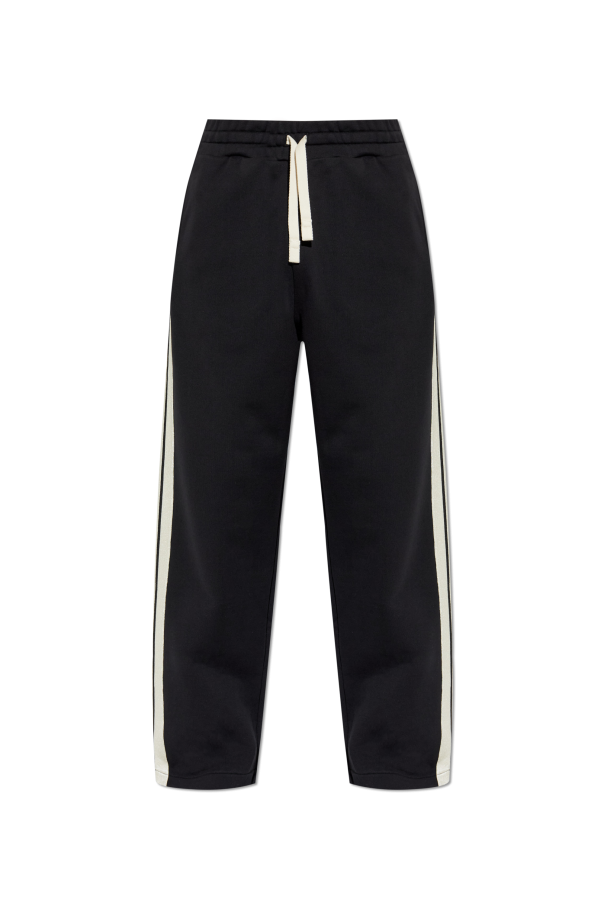 Palm Angels BLACK Wide-leg sweatpants 1