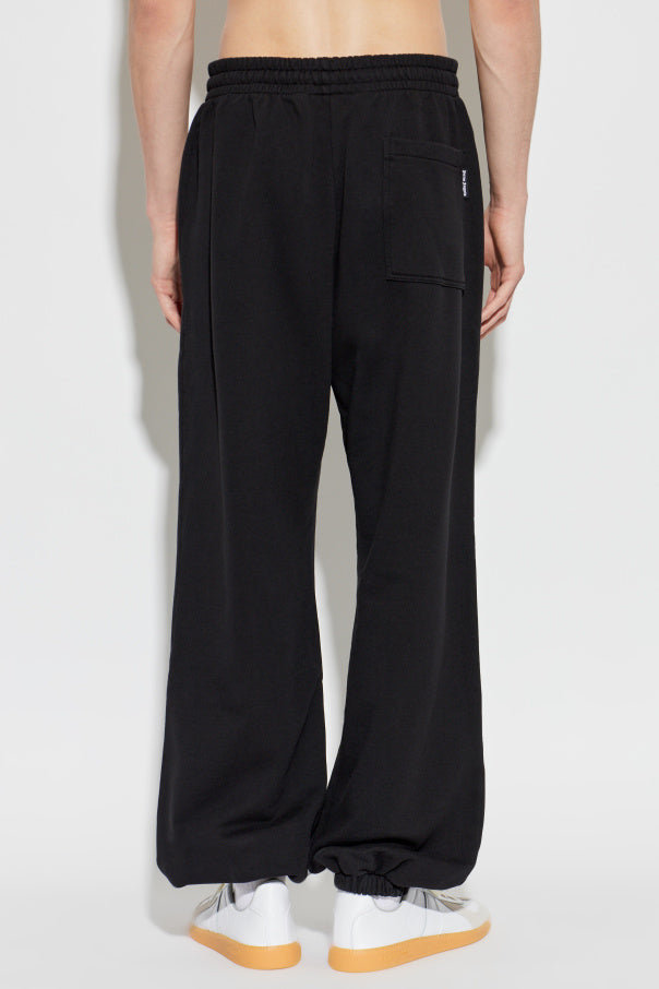Palm Angels BLACK Sweatpants with logo 4