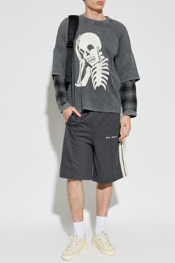 Palm Angels GREY Sweatshirt with print 2