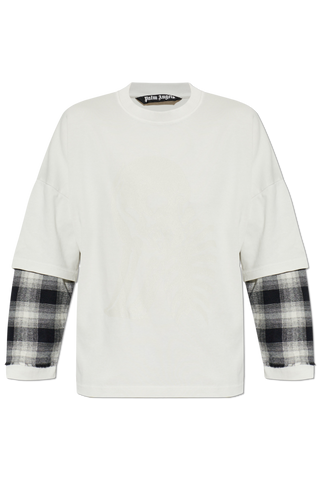 Palm Angels WHITE Sweatshirt with print 1