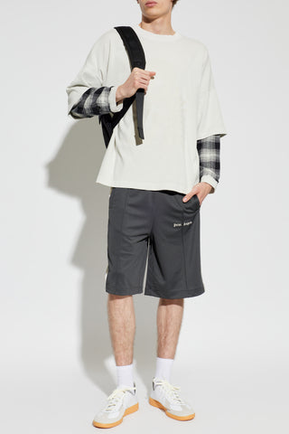 Palm Angels WHITE Sweatshirt with print 2