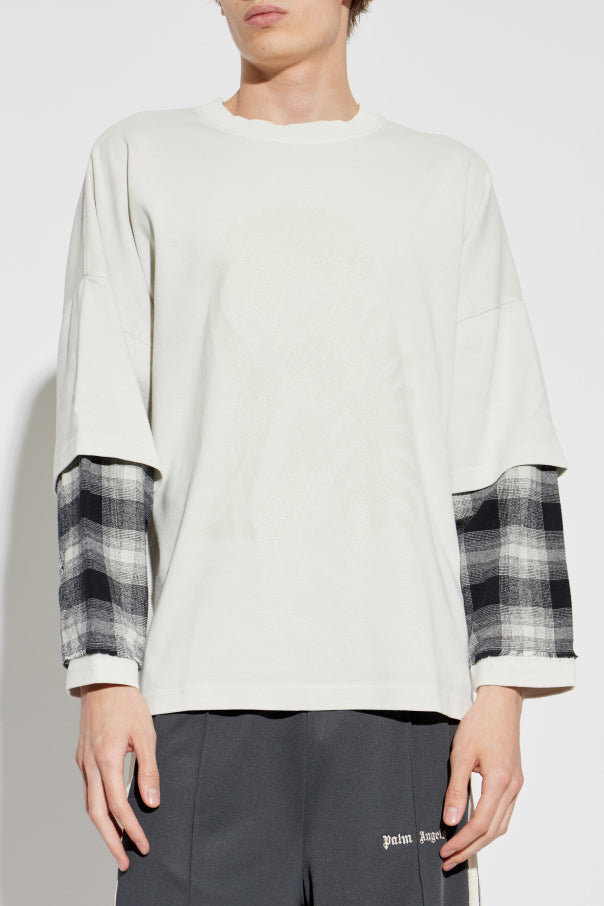 Palm Angels WHITE Sweatshirt with print 3