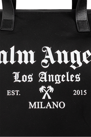 Palm Angels BLACK Bag with logo 6