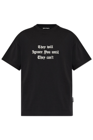 Palm Angels BLACK T-shirt with print 1