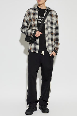 Palm Angels BLACK T-shirt with print 2