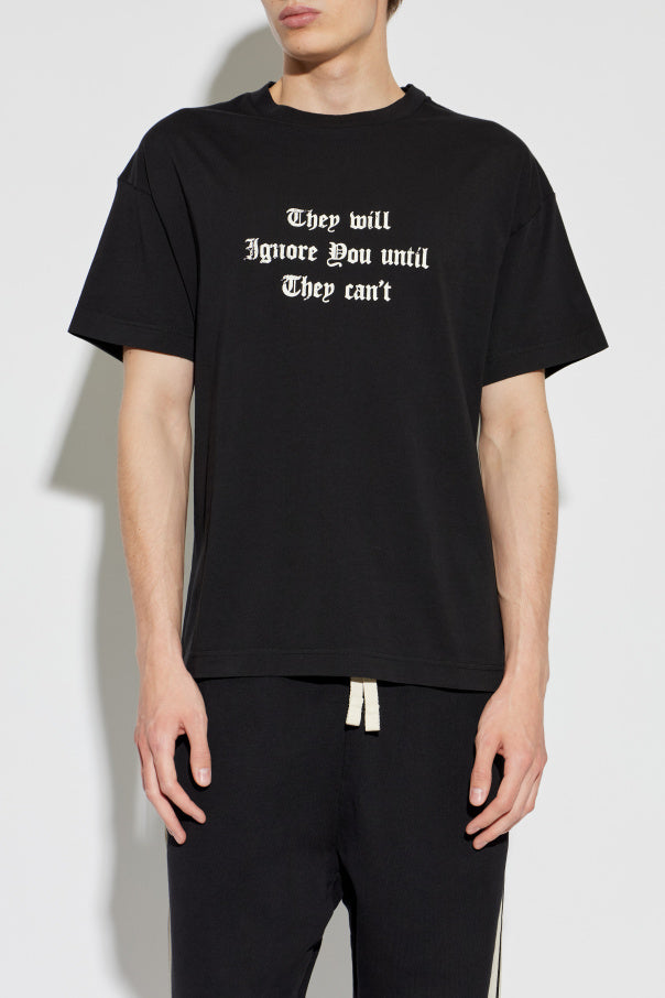Palm Angels BLACK T-shirt with print 3