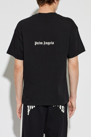 Palm Angels BLACK T-shirt with print 4