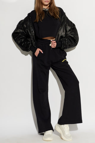 Palm Angels BLACK Short top with logo 2