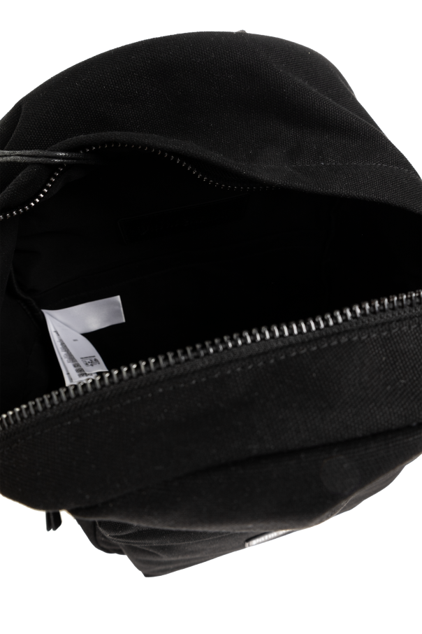 Palm Angels BLACK Backpack with logo 5
