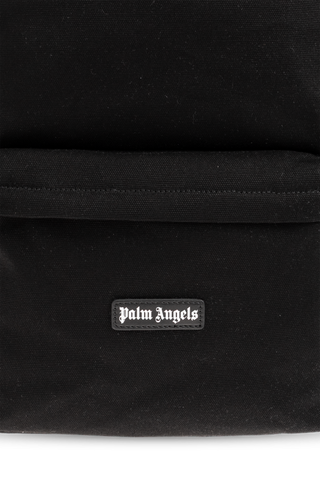 Palm Angels BLACK Backpack with logo 6