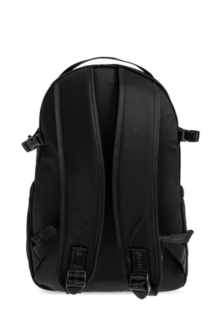 Palm Angels BLACK Backpack with logo 3