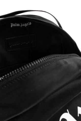 Palm Angels BLACK Backpack with logo 5
