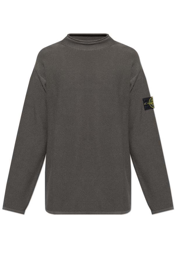 Stone Island GREY Sweatshirt with logo 1