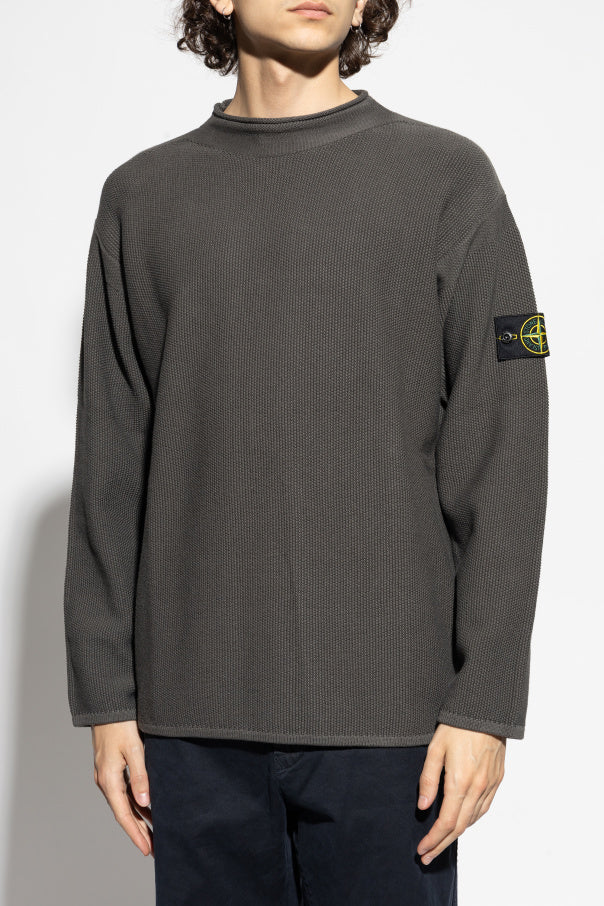 Stone Island GREY Sweatshirt with logo 3