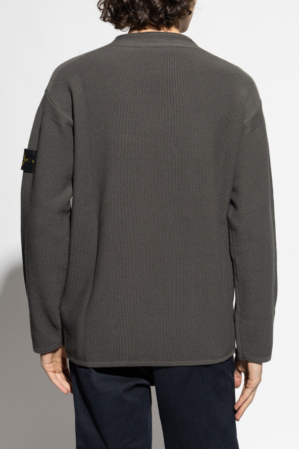 Stone Island GREY Sweatshirt with logo 4