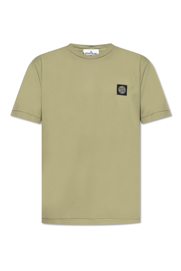Stone Island GREEN T-shirt with logo 1