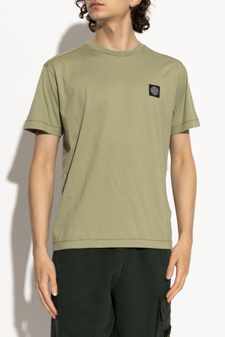 Stone Island GREEN T-shirt with logo 3