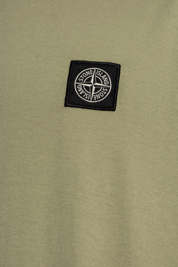 Stone Island GREEN T-shirt with logo 5