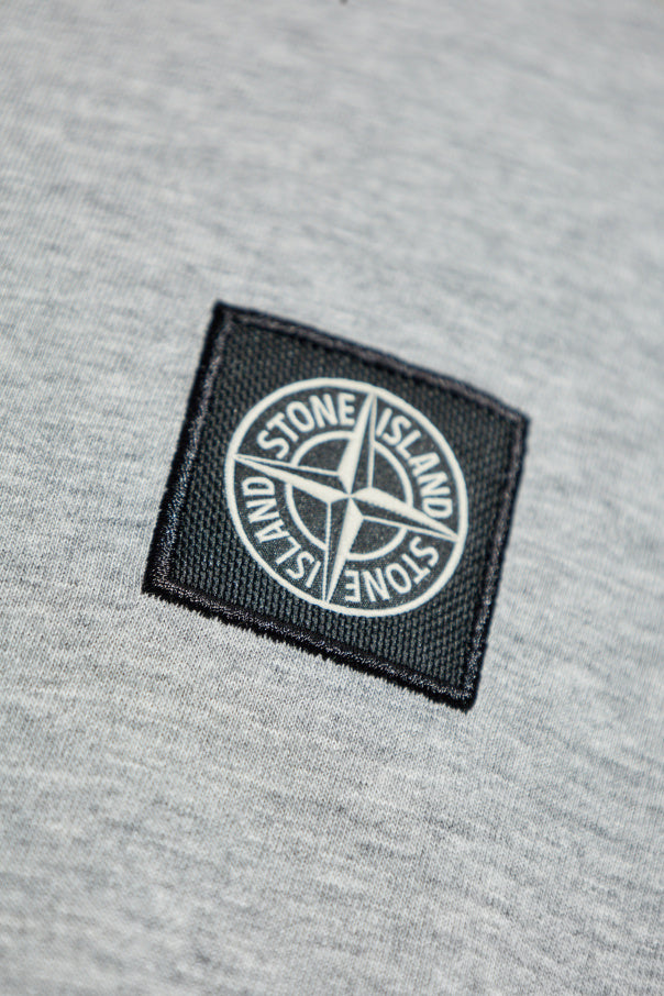 Stone Island GREY T-shirt with logo 5