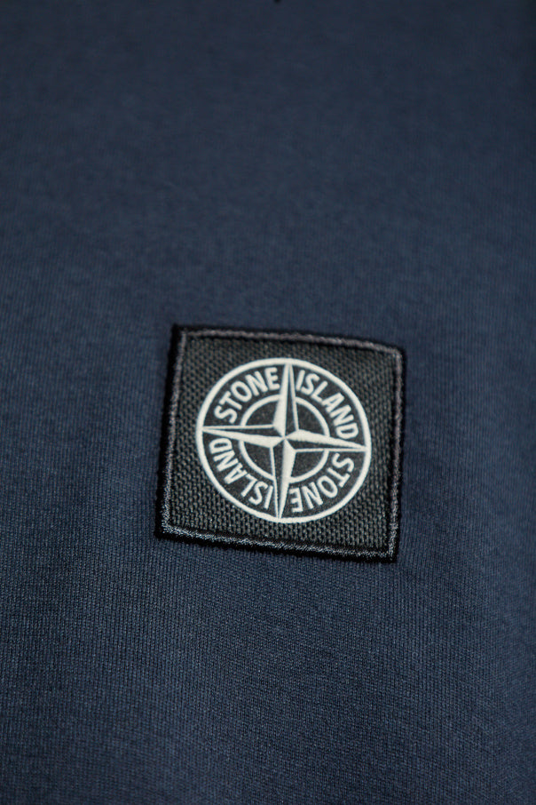 Stone Island NAVY BLUE T-shirt with logo 5