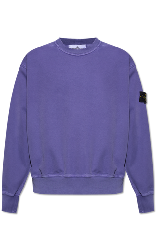 Stone Island PURPLE Sweatshirt with logo 1