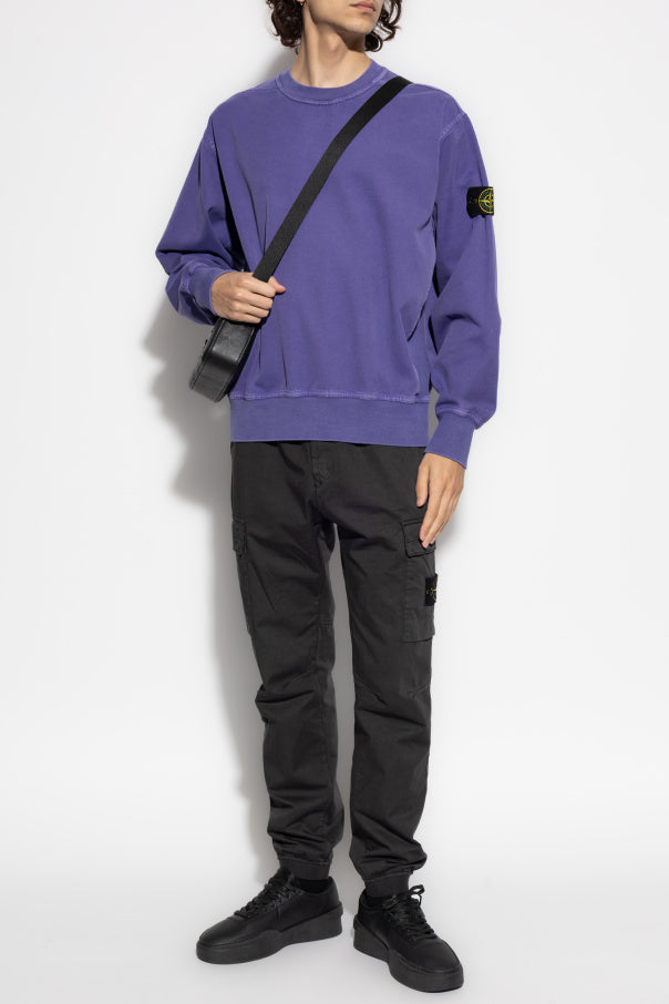 Stone Island PURPLE Sweatshirt with logo 2